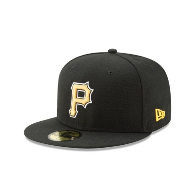 Pittsburgh Pirates Gorra | New Era MLB Authentic Collection 59fifty Fitted Cap Mexico - Negros